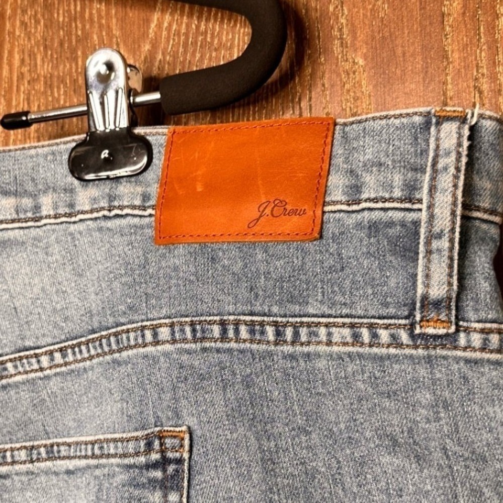 J.Crew Denim Light Wash Distressed Jeans Size 37 Plus Size Streetwear Casual - Picture 7 of 8